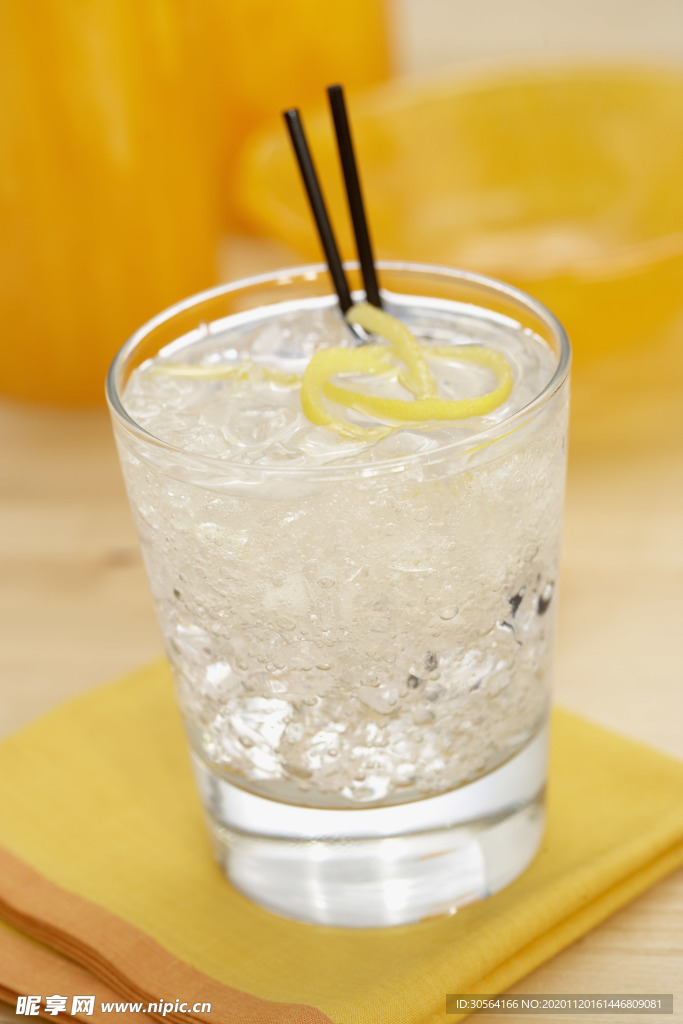 檸檬水飲品飲料背景素材