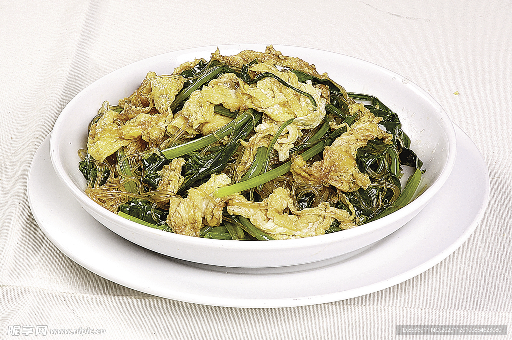 雞蛋菠菜炒粉絲
