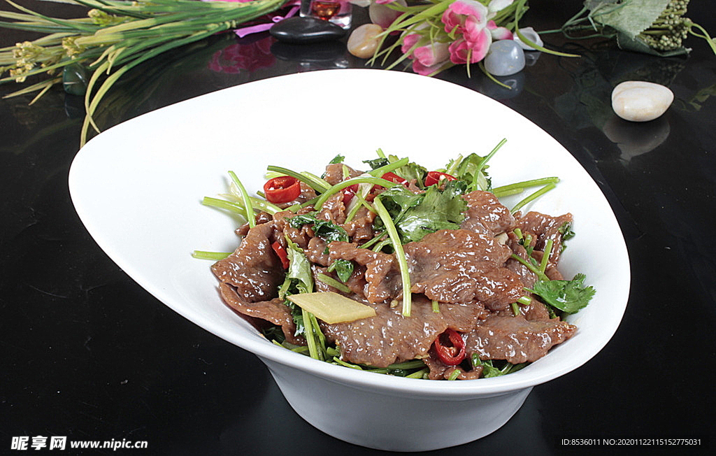 香菜炒牛肉