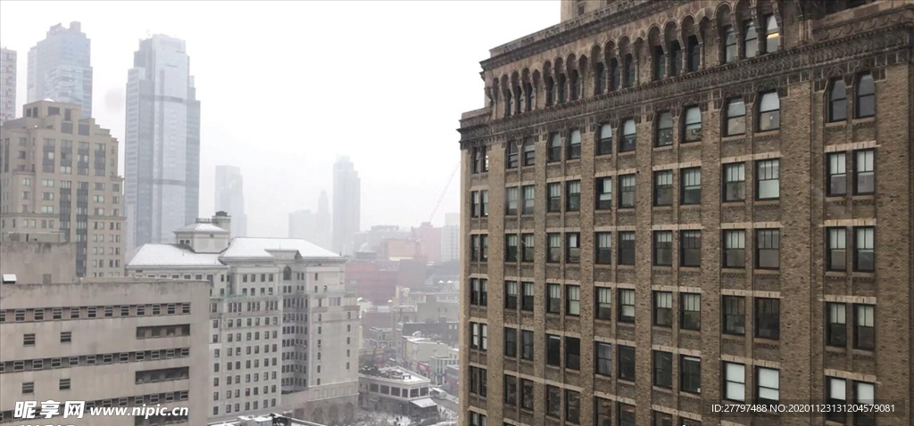 下雪的城市