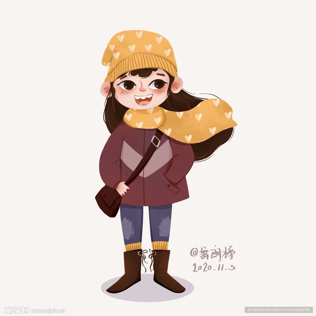 街拍小女孩