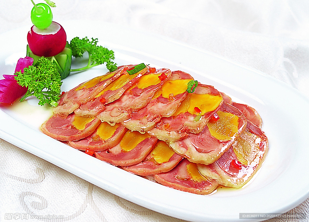 冷拼蛋黃火腿