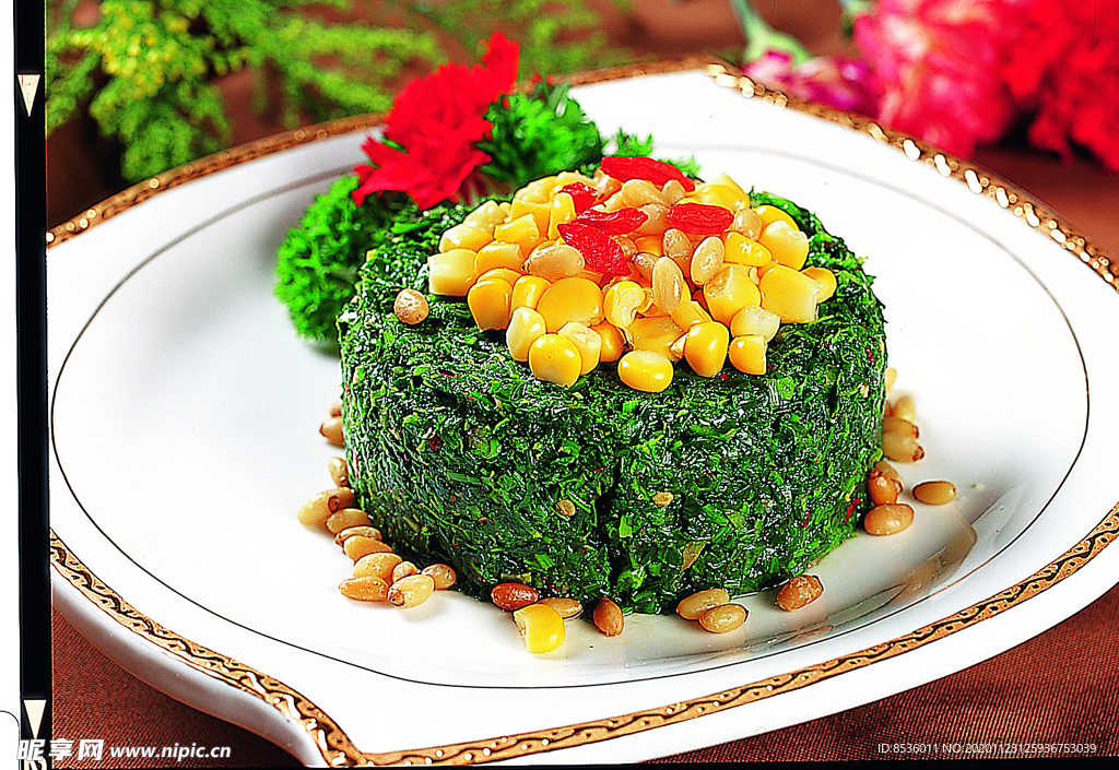 冷拼果仁山野菜