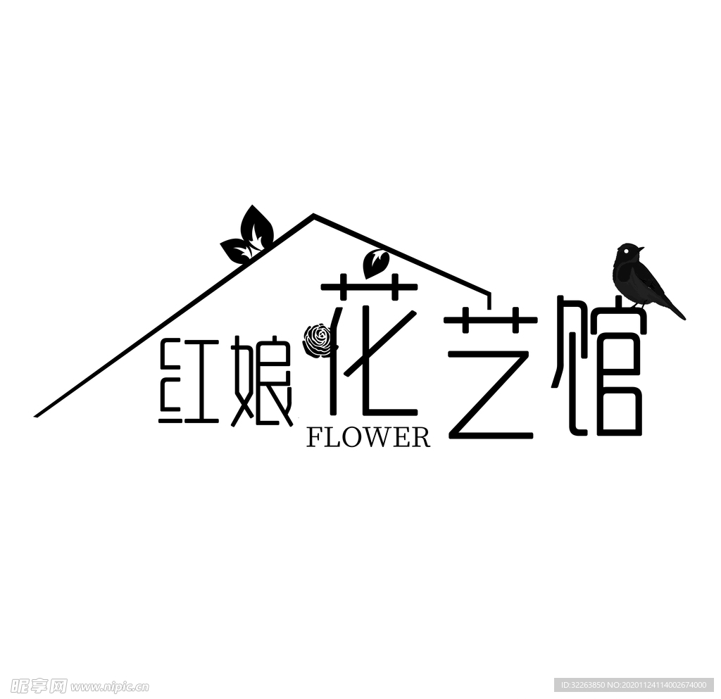 鲜花 花艺馆 LOGO 头像