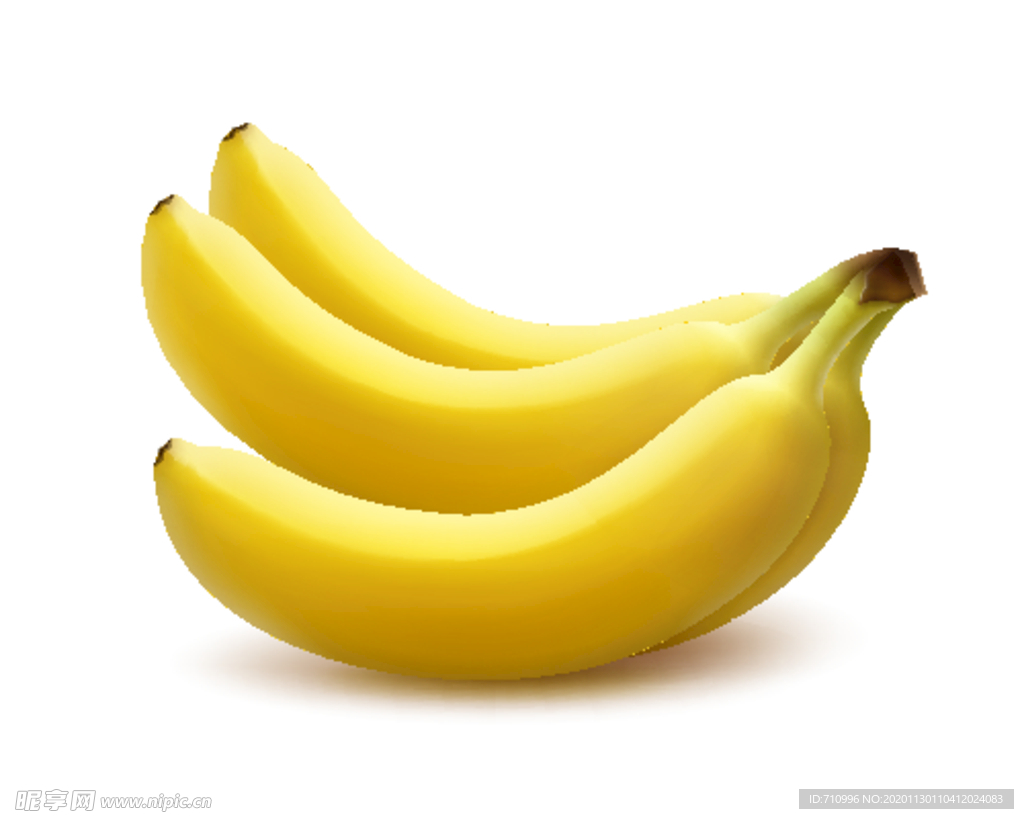 逼真的香蕉