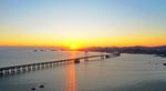 大连跨海大桥的日落