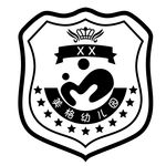 幼儿园教育盾牌logo