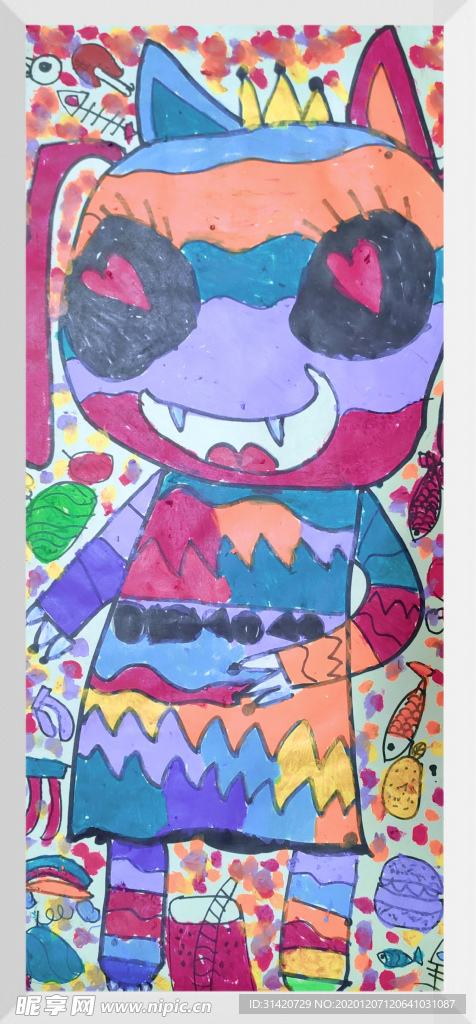 儿童 绘画 手绘 彩色 涂鸦