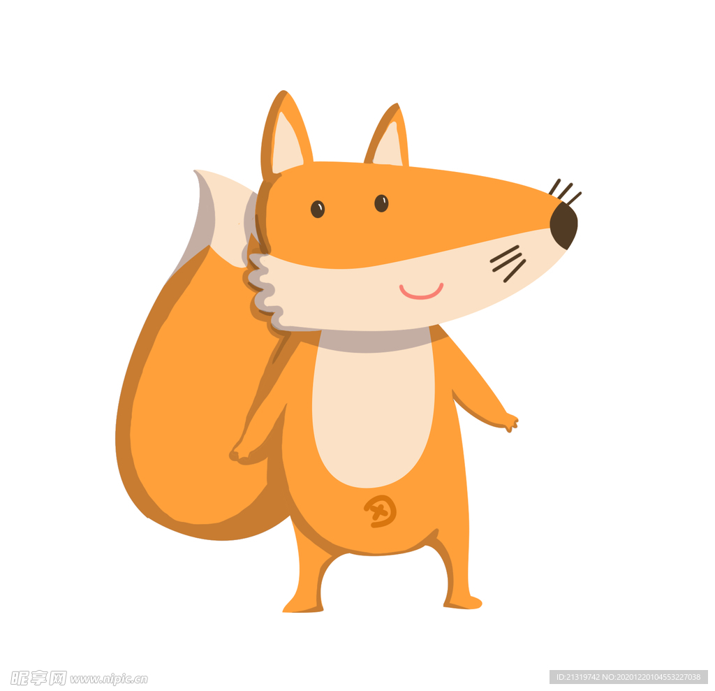 可爱的小狐狸卡通手绘