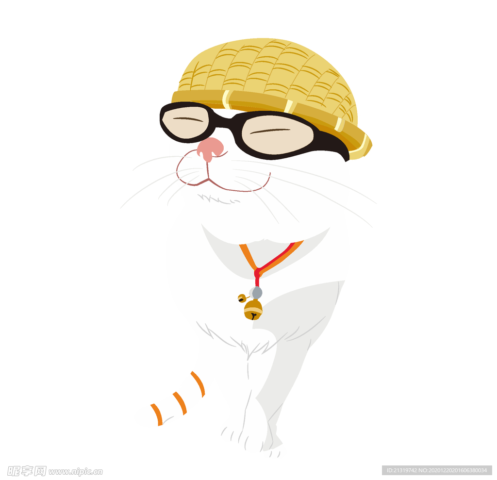 帶帽子的小貓