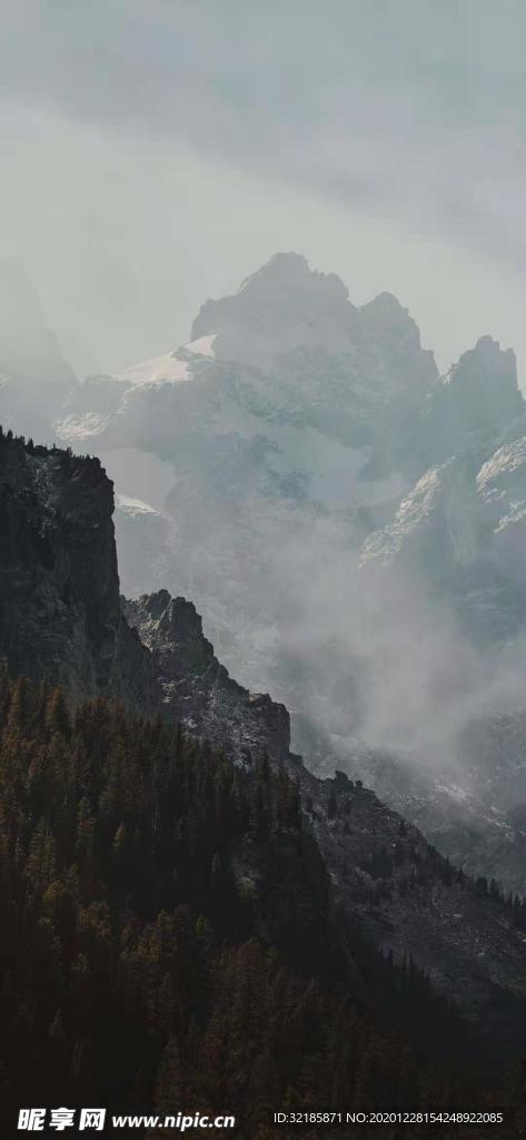 唯美山景圖片