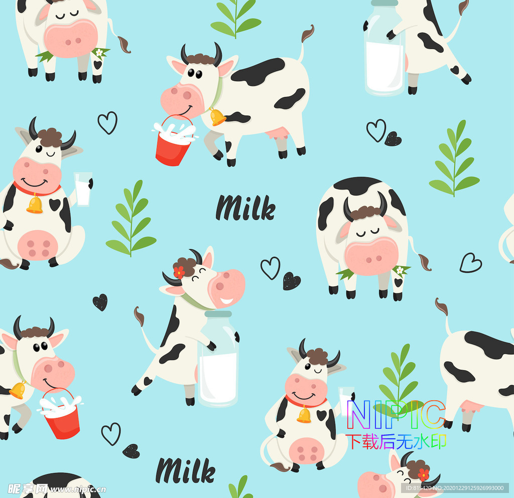 农场素材cow下载卡通图形