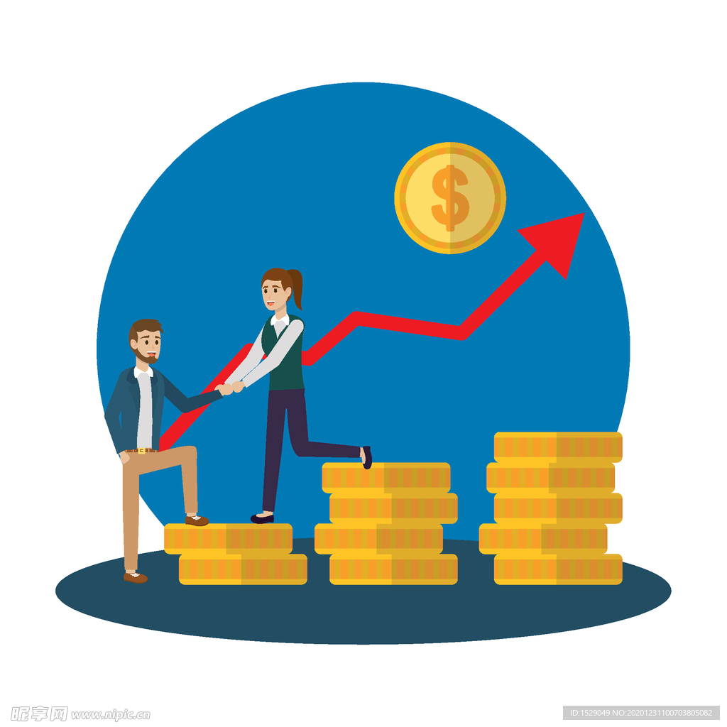 金融商業插畫