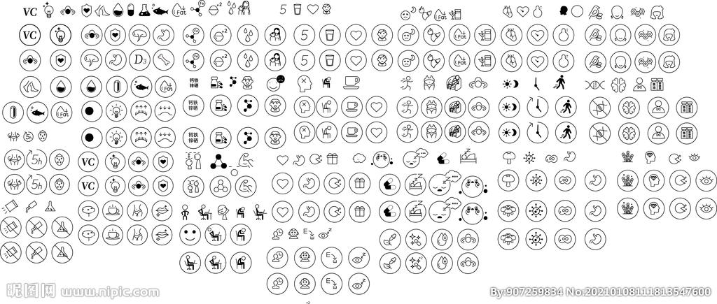 100多个icon矢量图标
