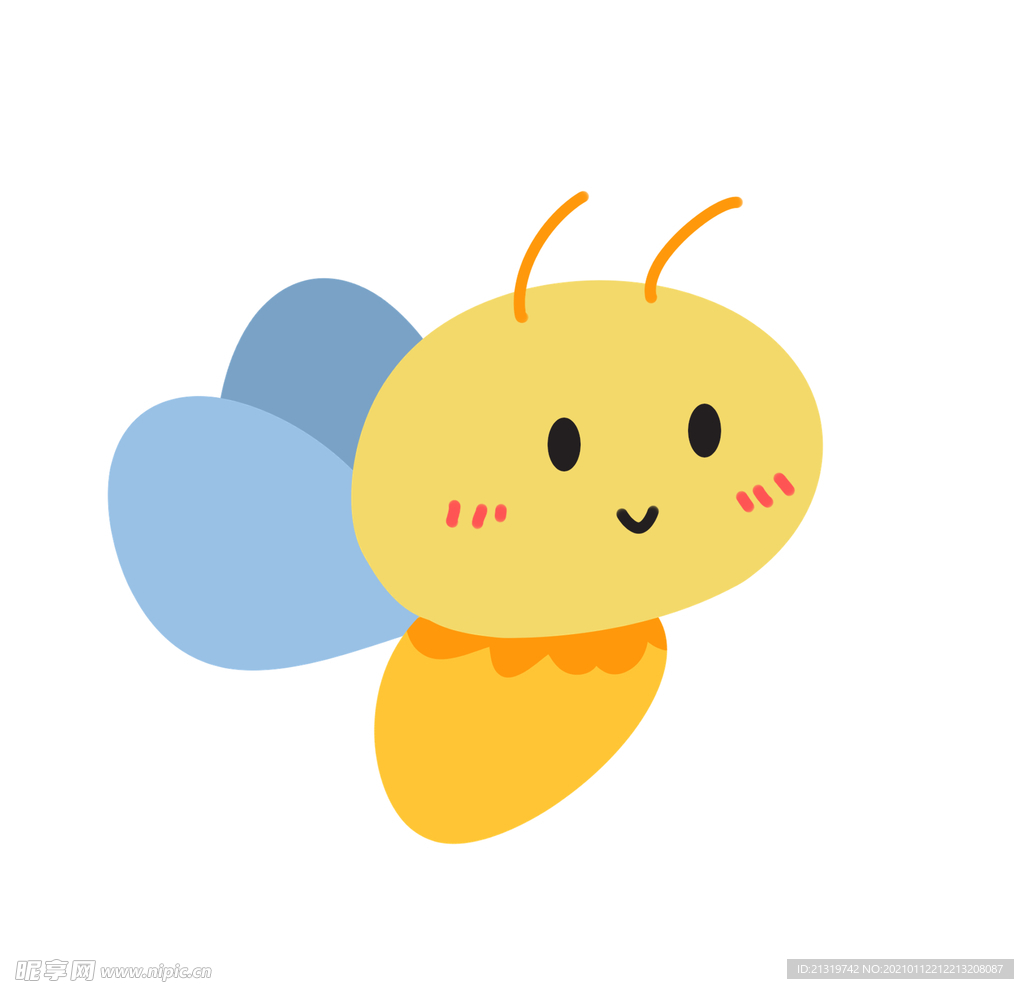 卡通動(dòng)物蜜蜂插畫圖片素材