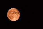 红色满月 月球