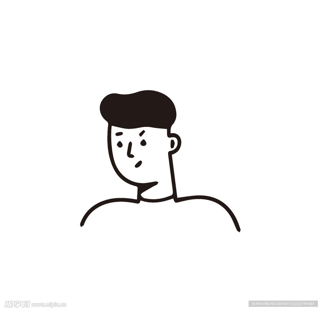 卡通帥氣男生