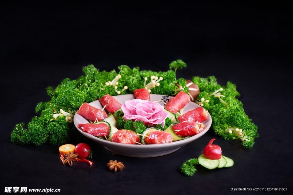 火鍋涮菜 羊肉卷