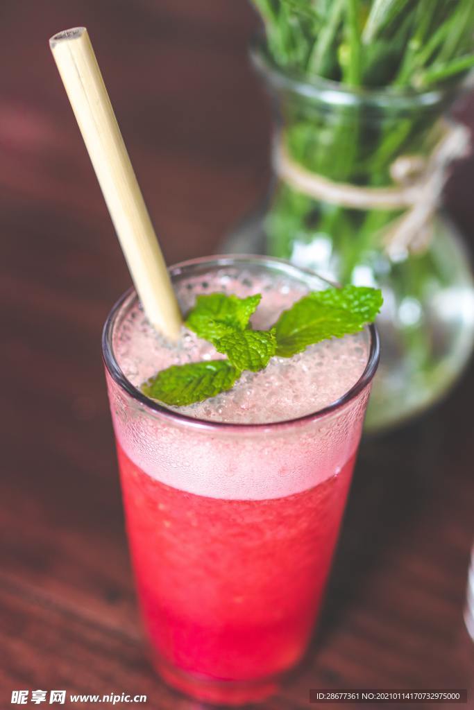 夏日西瓜汁飲料