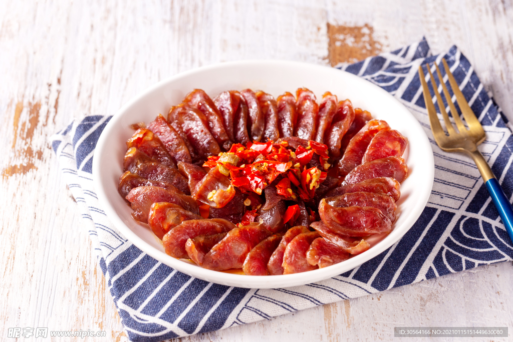 香腸臘肉美食食材背景素材