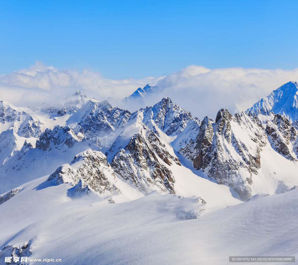 壯麗的雪山風(fēng)景
