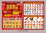超市腊八节春节年货海报传单