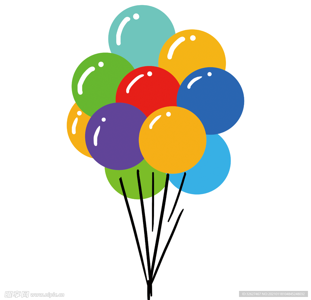 色彩缤纷的气球