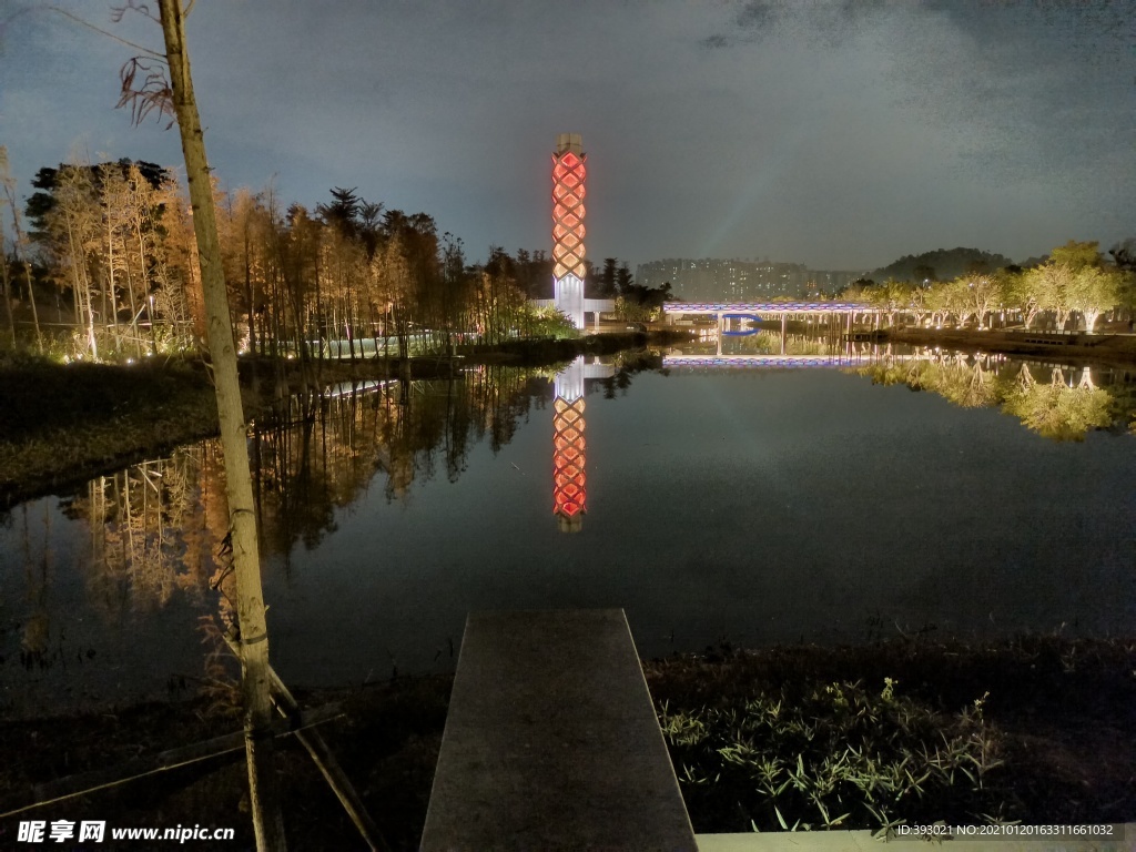 常平常新公園夜景
