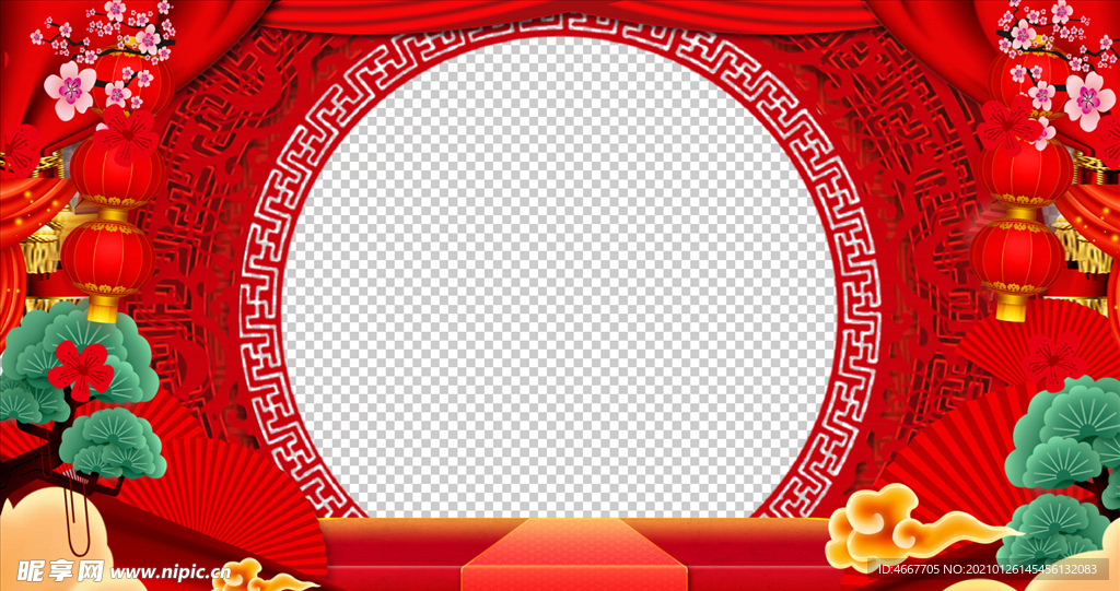 春節祝福視頻  拜年視頻邊框