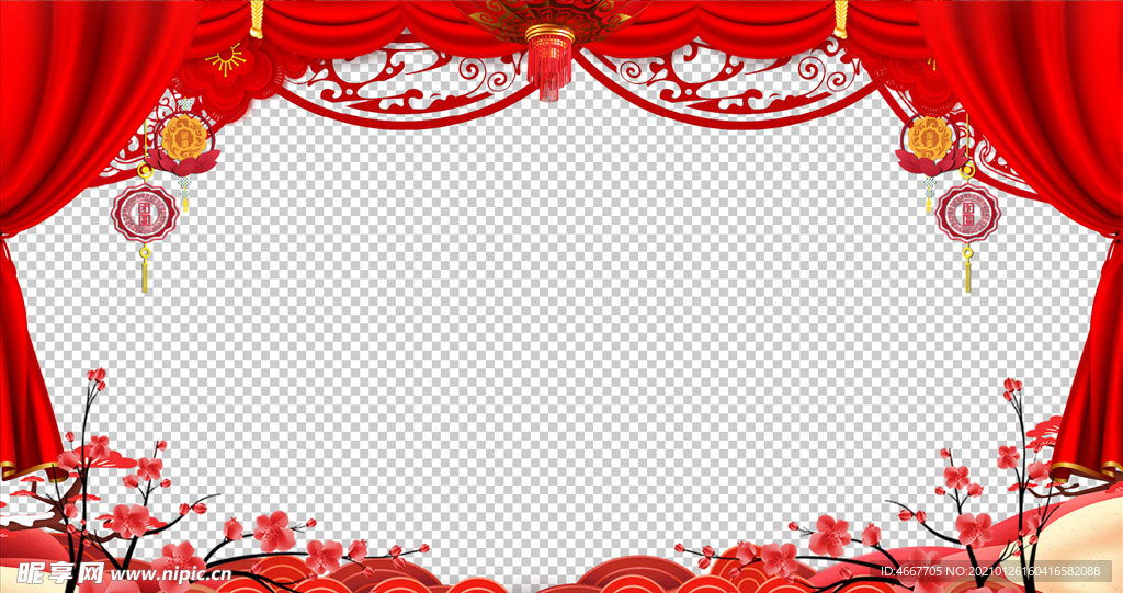 春節祝福視頻  拜年視頻邊框