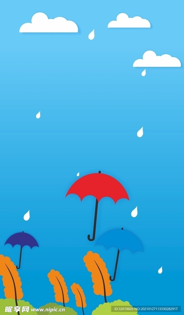 雨滴 插画