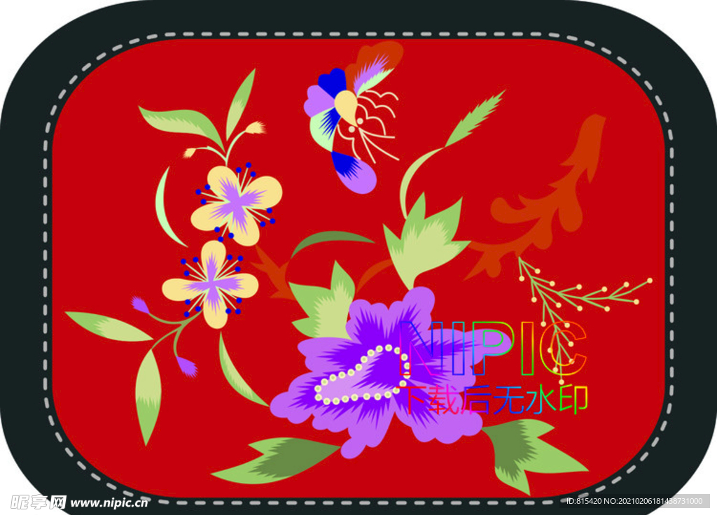 電腦繡花eps背景