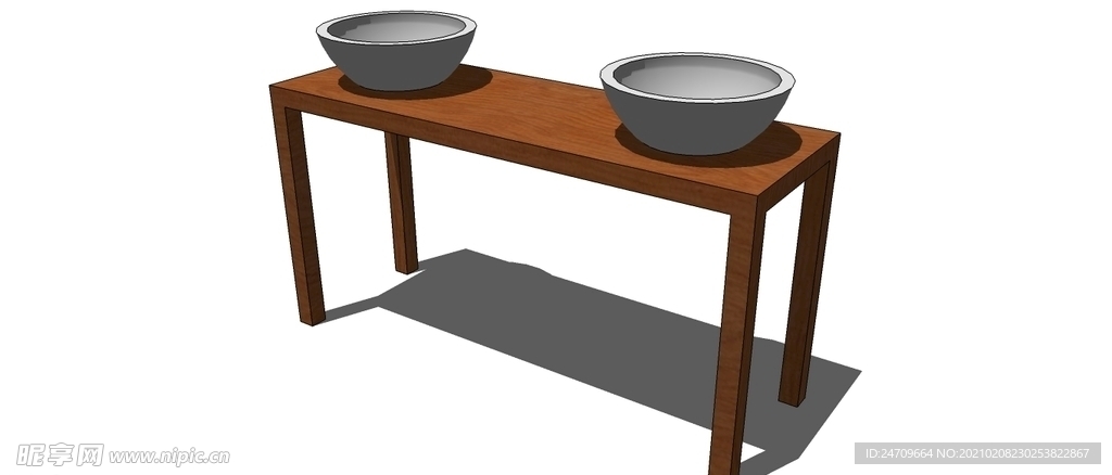 水槽碗skp模型