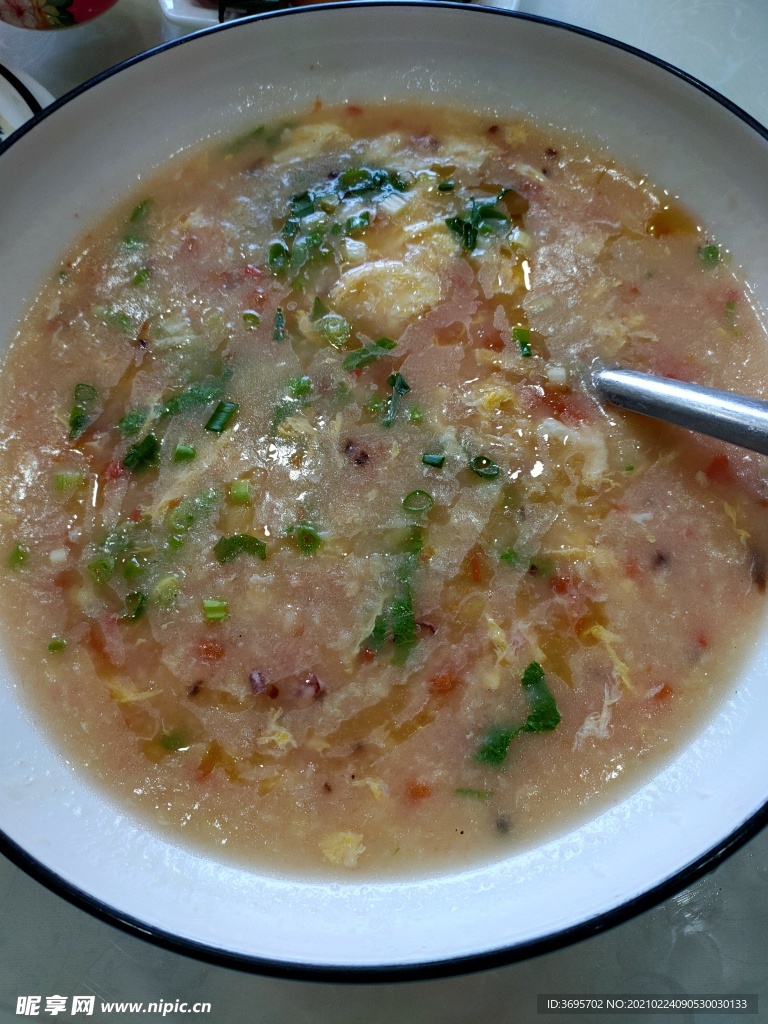 西红柿炒鸡蛋汤