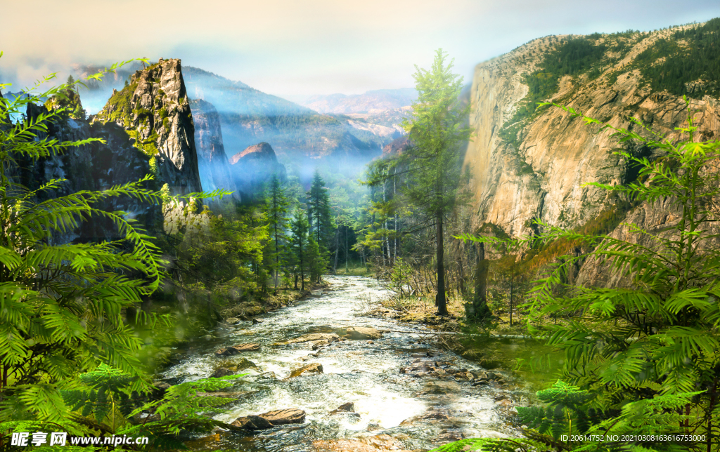 美麗的山水風景