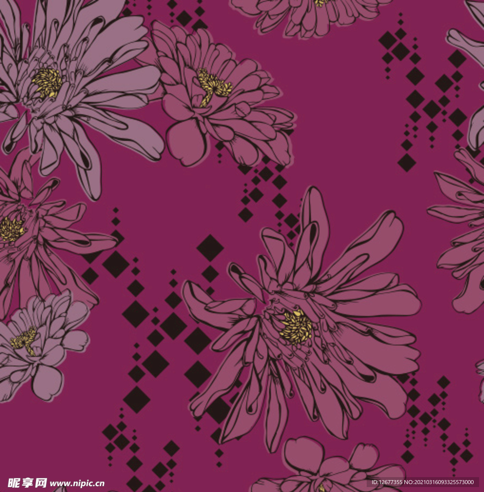 中國(guó)風(fēng)花朵背景素材