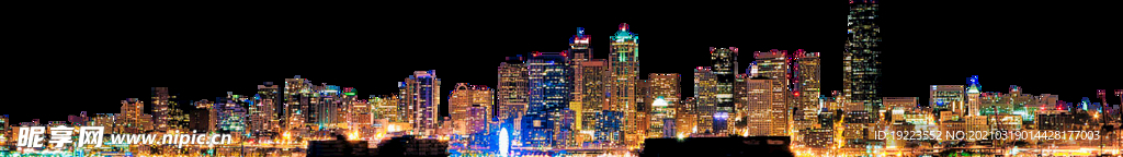 繁華城市夜景png
