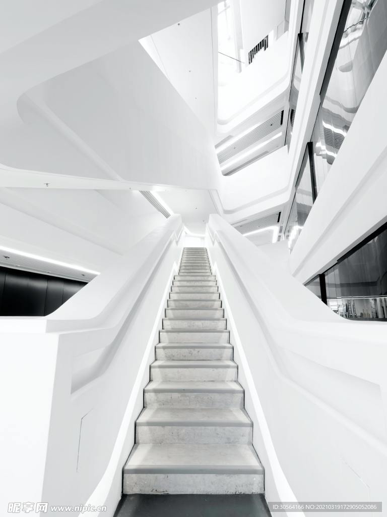 樓梯城市建筑大樓背景素材