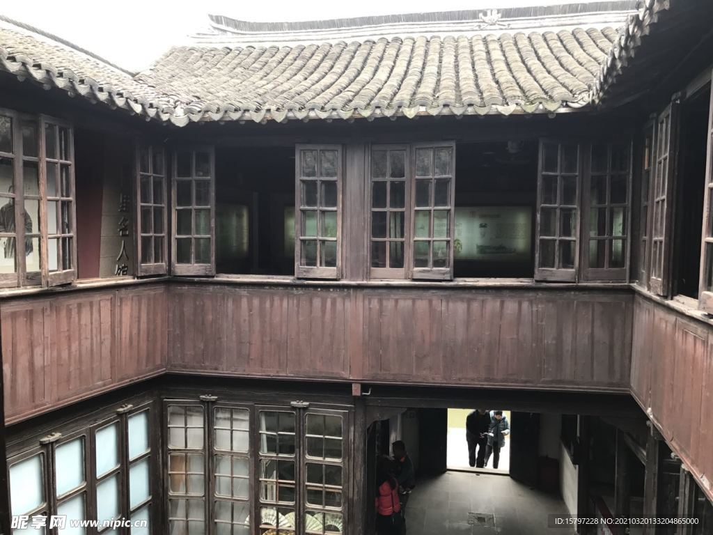 同里 二樓 古代 建筑 窗