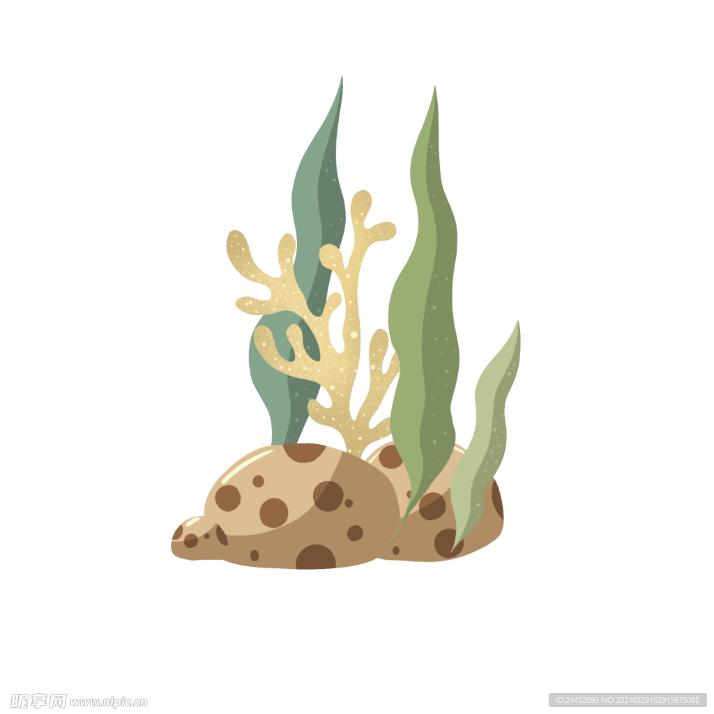 卡通水草