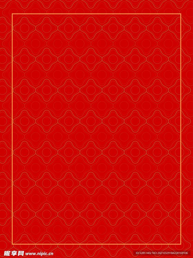 中国风红色复古底纹理边框背景