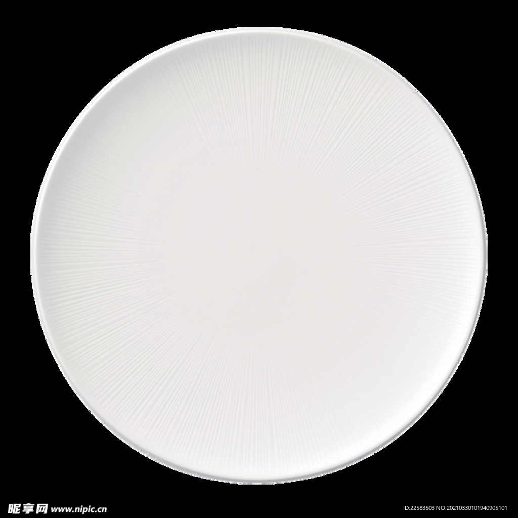 白瓷盘透明免抠素材