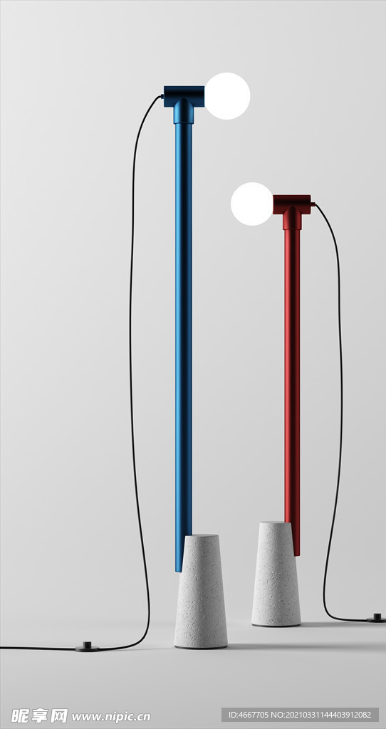 3D燈具模型 落地燈模型