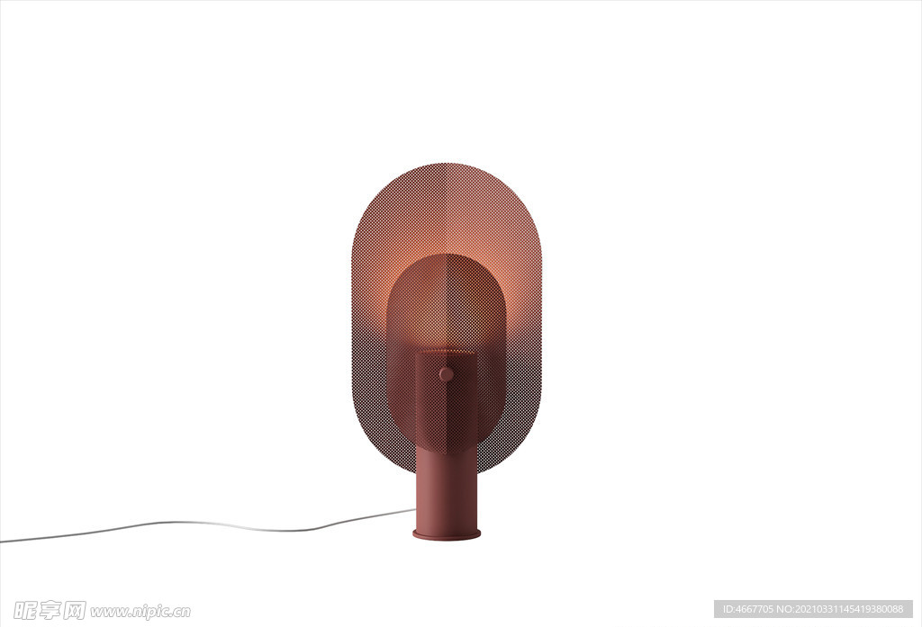 3D臺燈模型 床頭燈模型