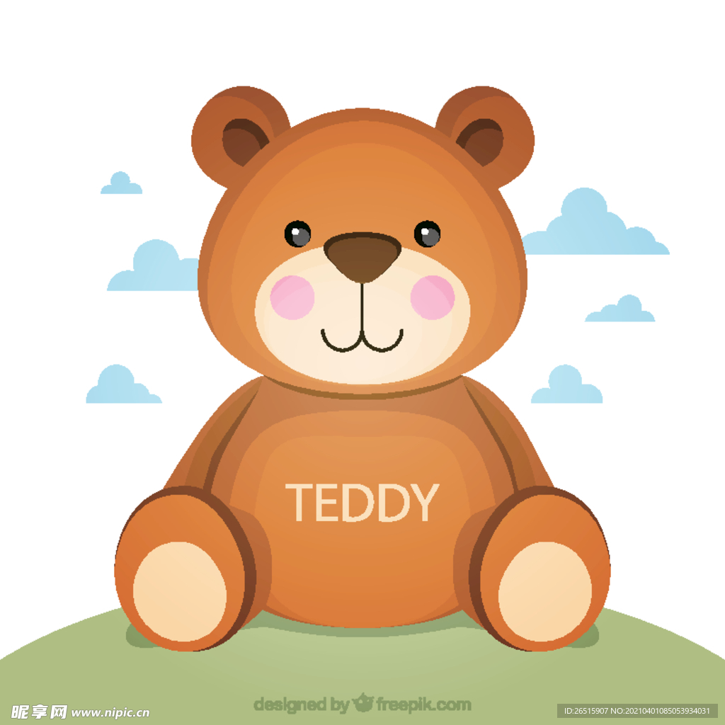 棕色泰迪熊矢量