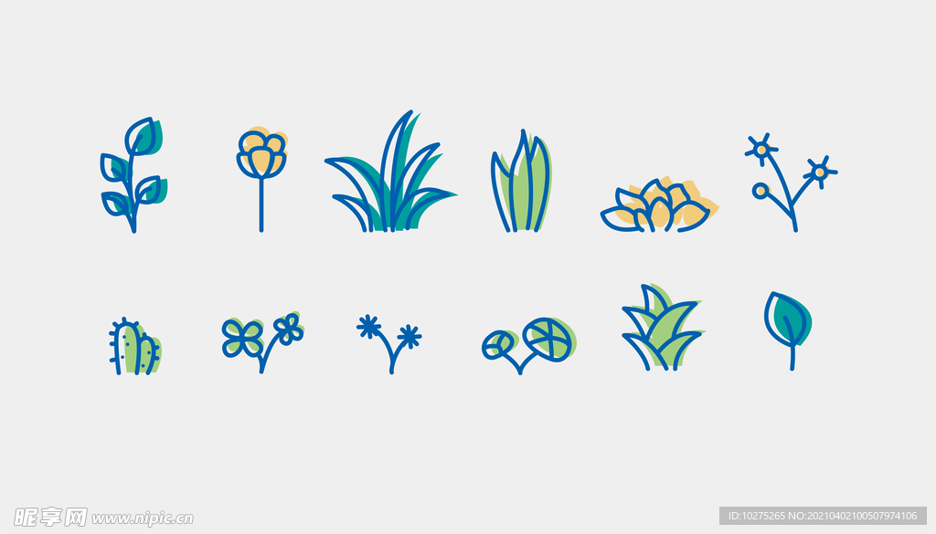 植物花卉图标