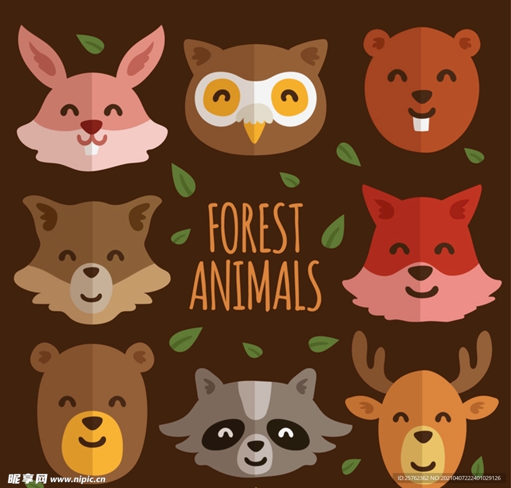 森林动物头像