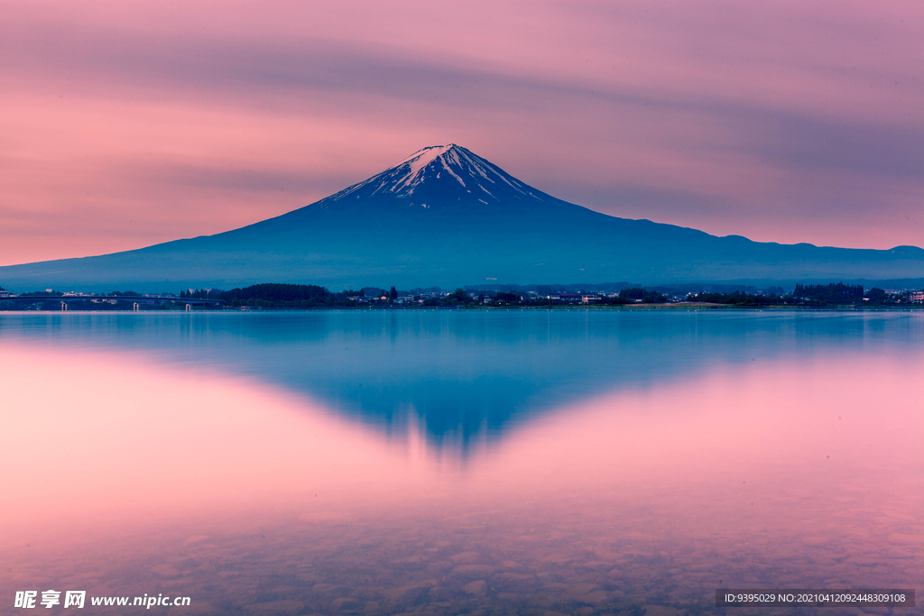 日本富士山夕陽