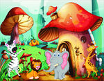 卡通蘑菇动物