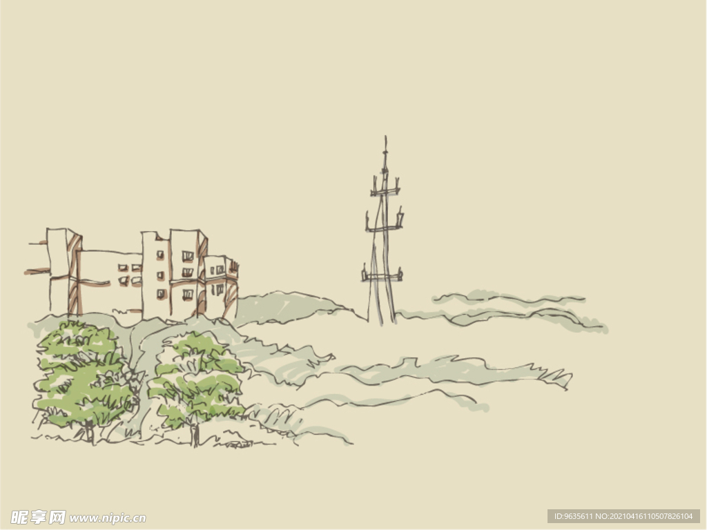 公園手繪